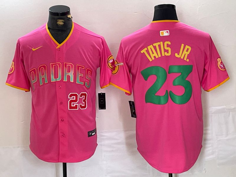 Men San Diego Padres #23 Tatis jr Pink Jointly 2024 Nike MLB Jersey style 5